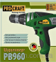 Шуруповерт сетевой PROCRAFT PB 960